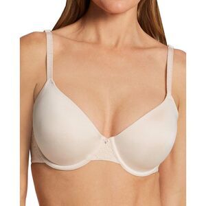 Le Mystere Womens Lace Allure Soft Contour Bra 32D Soft Shell 1246 - NWT